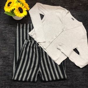 Brandy Melville Bundle Long Sleeve Crop Top and Tildon Pants